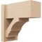 Ekena Millwork 8-in W x 16-in D x 16-in H Balboa Block Rough Cedar Woodgrain TimberThane Outlooker, Primed Tan OUTUR080X16X16BOA44RCPR - alternate 1